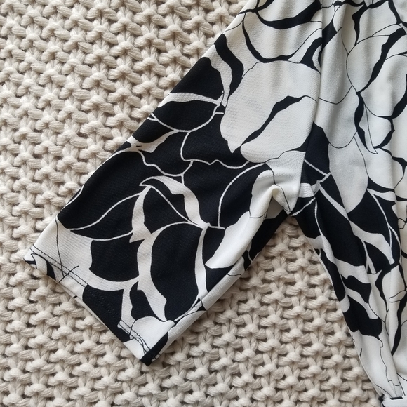 Merona black and off white floral dress - Picture 7 of 7